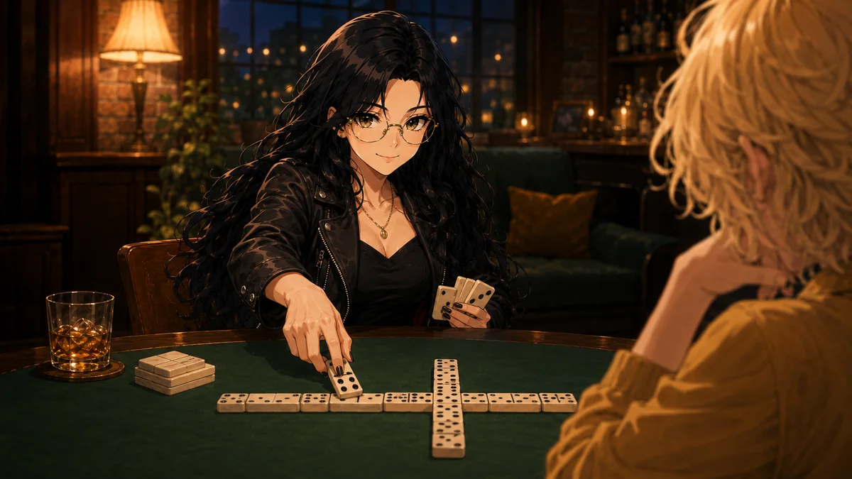Dominoes game against Sage
